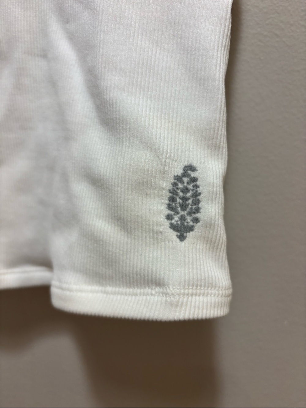 Free People White Ribbed Racerback Tank - Picture 3 of 4